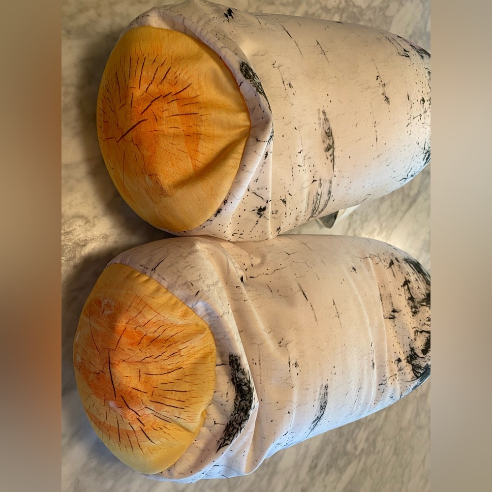 Birch Log Pillow Set
